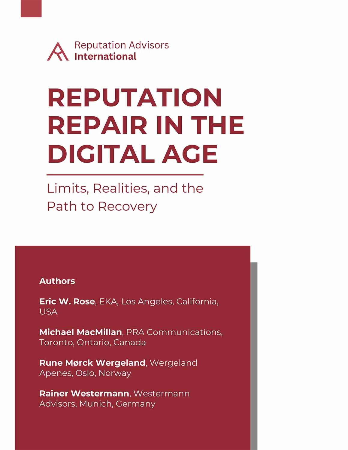 Reputation Repair in the Digital Age: Limits, Realities, and the Path to Recovery